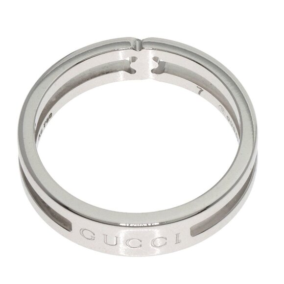 GUCCI 18k White Gold Ring - Picture 4 of 9